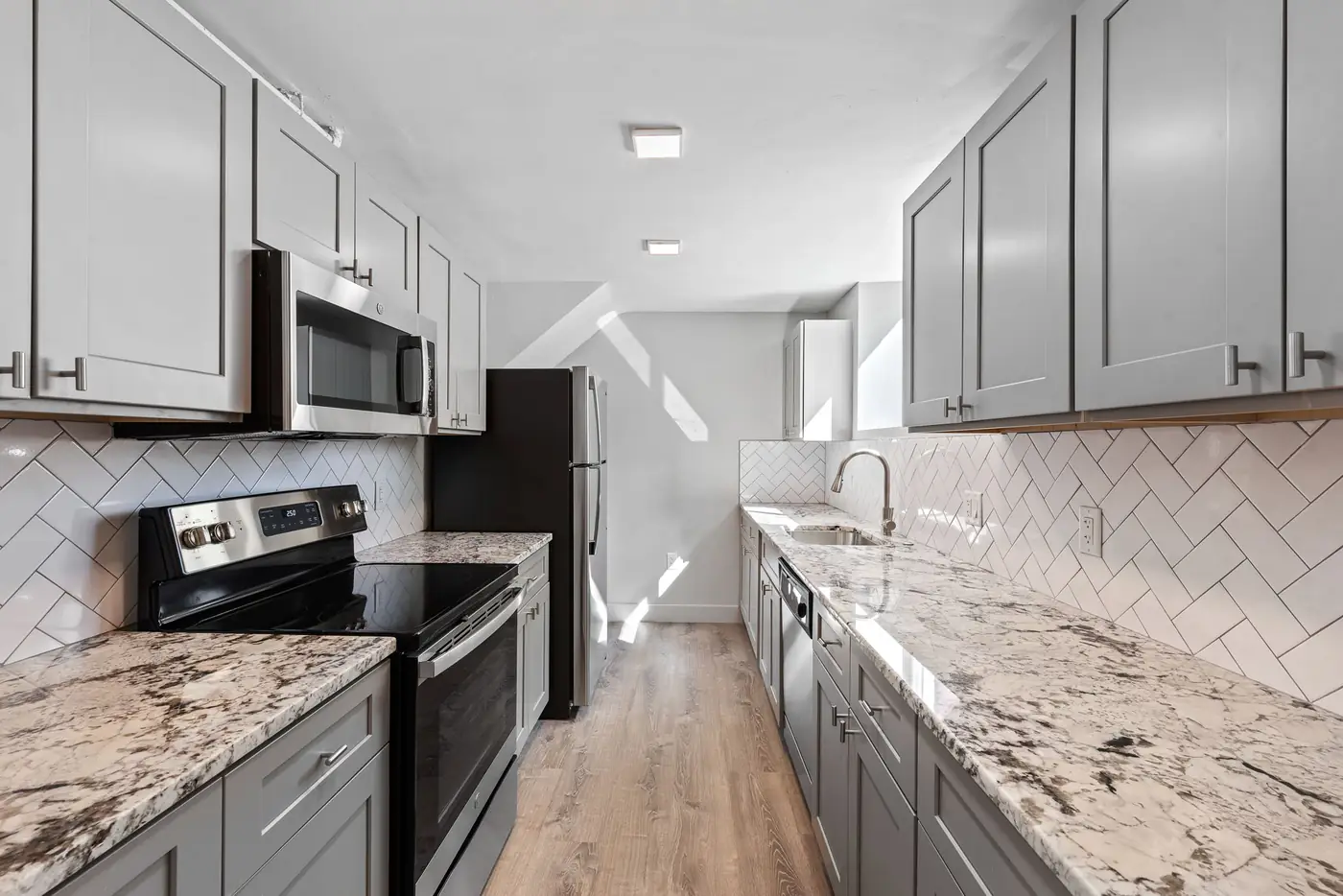 Kitchen in a Denver multifamily property